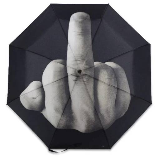 Foto - Unisex esernyő középső ujjal - Manual